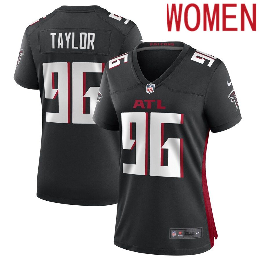 Women Atlanta Falcons 96 Vincent Taylor Nike Black Game Player NFL Jersey